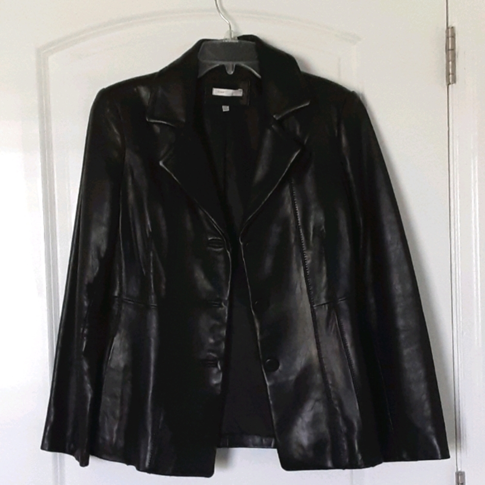 Avanti black leather jacket
